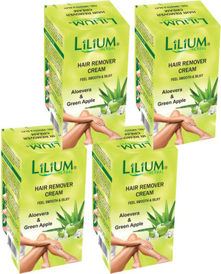 

LILIUM Aloe Vera Hair Removal Cream 40g Pack of 4 Cream(40 g, Set of 2)