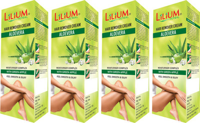 

LILIUM Aloe Vera Hair Removal Cream 50g Pack of 4 Cream(50 g, Set of 2)