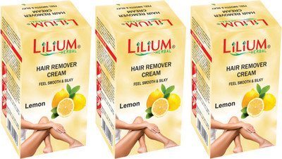 LILIUM Lemon Hair Removal Cream 40g Pack of 3 Cream(40 g) Flipkart