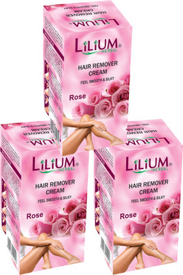 

LILIUM Rose Hair Removal Cream 40g Pack of 3 Cream(40 g, Set of 2)