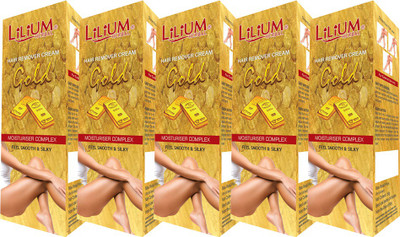 

LILIUM Gold Hair Removal Cream 50g Pack of 5 Cream(50 g, Set of 2)