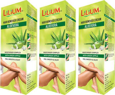 

LILIUM Aloe Vera Hair Removal Cream 50g Pack of 3 Cream(50 g, Set of 2)