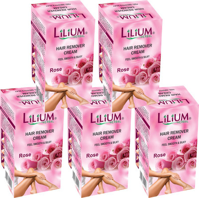 

LILIUM Rose Hair Removal Cream 40g Pack of 5 Cream(40 g, Set of 2)