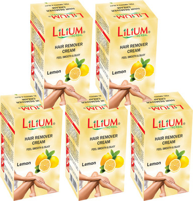 

LILIUM Lemon Hair Removal Cream 40g Pack of 5 Cream(40 g, Set of 2)