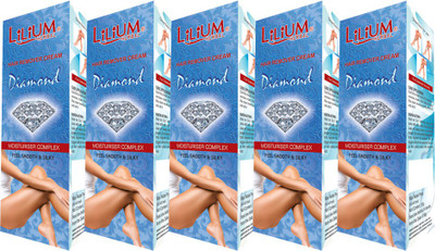

LILIUM Diamond Hair Removal Cream 50g Pack of 5 Cream(50 g, Set of 2)