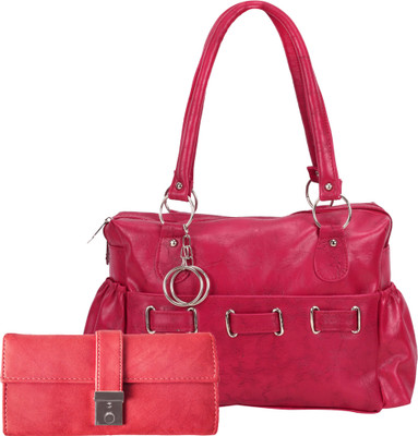 

Lady bar Shoulder Bag(Pink)