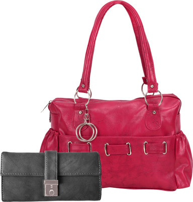 

Lady bar Shoulder Bag(Pink)