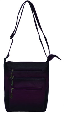 

VS Creation Sling Bag(Purple, Black), Black;purple