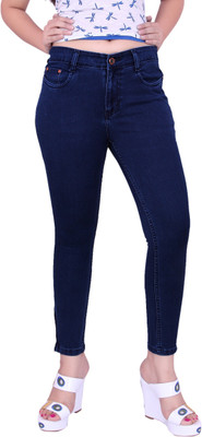 

Fck-3 Fck-3 High Waist Ankle Fit Jeans Pant for Women Regular Women's Blue Jeans, Denimx