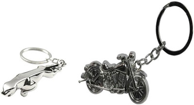 

Shaks Traders Combo of Jaguar and Imported Bike Key Chain