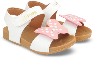 

KITTENS Girls Velcro Flats(White