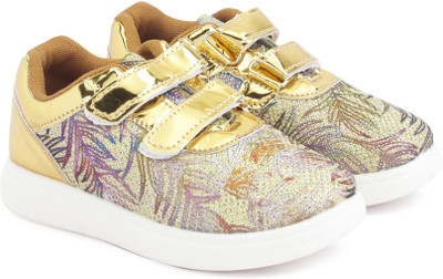 

KITTENS Girls Velcro Casual Boots(Gold