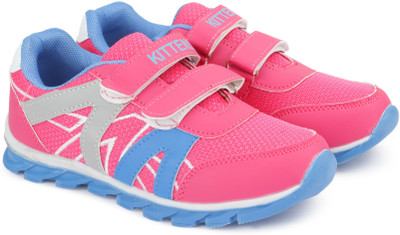

KITTENS Girls Velcro Running Shoes(Pink, Fuschia