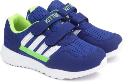 

KITTENS Boys Velcro Running Shoes(Blue, Royal