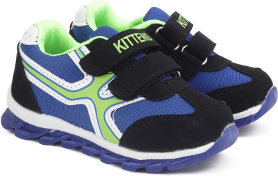 

KITTENS Boys Velcro Running Shoes(Blue, Royal