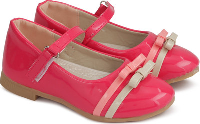 

KITTENS Girls Velcro Ballerinas(Pink, Fuschia