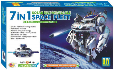 

Variety Gift Centre 7 in 1 Solar Kit Rechargeable Space Fleet DIY Kit(Multicolor)