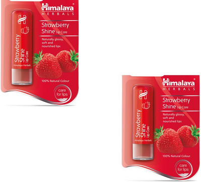 

Himalaya Shine Lip Care Strawberry(Pack of: 2, 9 g)