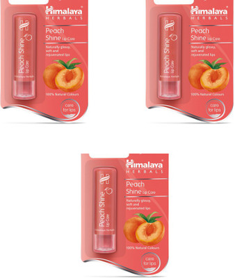 

Himalaya Shine Lip Care Balm Peach(Pack of: 3, 13.5 g)