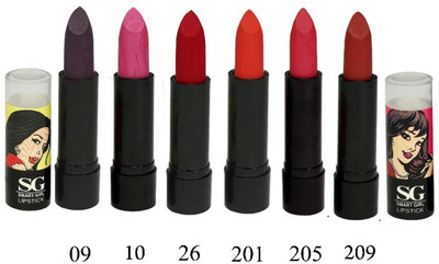 

AMURA Smart Girl LipStick Set of 6(Multicolor, 4.5 g)