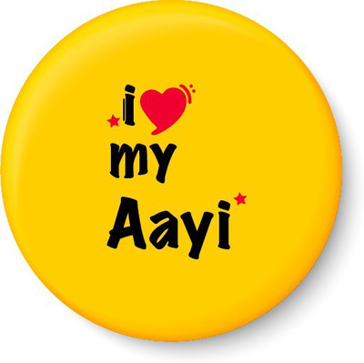 

Peacockride I Love My Aayi Fridge Magnet Pack of 1(Multicolor)