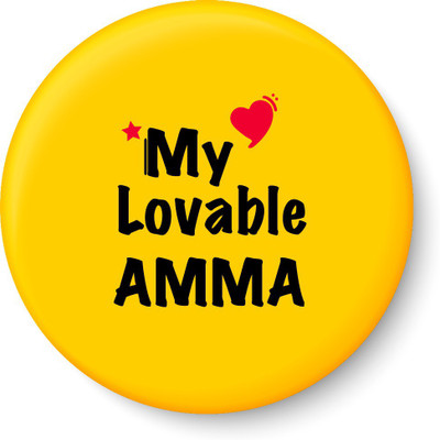 

Peacockride My Lovable AMMA Fridge Magnet Pack of 1(Multicolor)