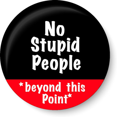 

Peacockride No Stupid People Beyond This Point Fridge Magnet Pack of 1(Multicolor)