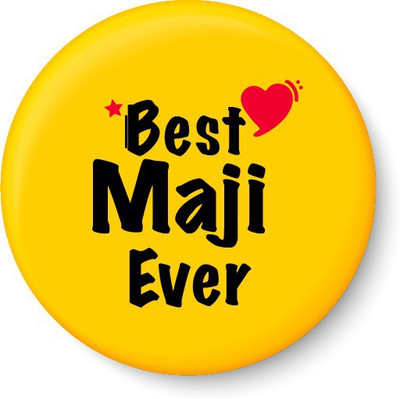 

Peacockride Best Maji Ever Fridge Magnet Pack of 1(Multicolor)