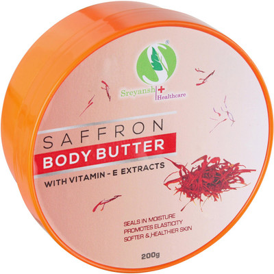 

Sreyansh Healthcare Saffron Body Butter with Vit E Extracts(200 g)