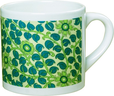 

Kalamkari Design Multicolor Stoneware Dishwasher Safe Teas with Mirror Finish Ceramic Mug(125 ml)