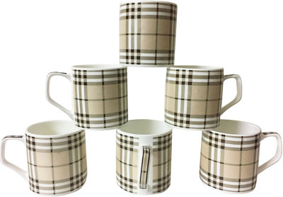 

Pearl P-6123 Bone China(Multicolor, Pack of 6)