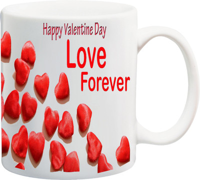 

ME&YOU Love Forever Printed Ceramic Mug(325 ml), Multicolor