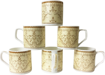 

Pearl P-6185 Bone China(Gold, Pack of 6)