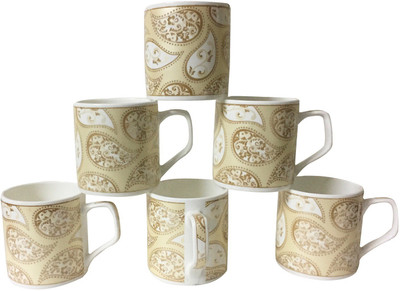 

Pearl P-6208 Bone China(Gold, Pack of 6)