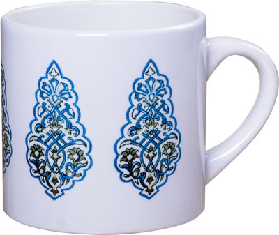 

Kalamkari Floral Design Multicolor Stoneware Dishwasher Safe Teas with Mirror Finish Ceramic Mug(125 ml)