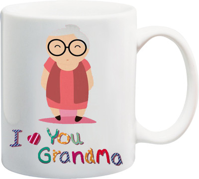 

ME&YOU I Love You Grandma Ceramic Mug(325 ml), Multicolor