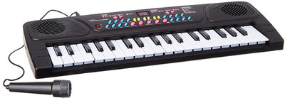 

KSR eTrade Melody 37 Keys Musical Electronic Piano Keyboard With Karaoke Mic For Kids(Black)
