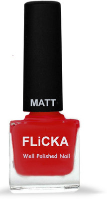 

FLiCKA Nail Paint Matt Romantic Red Shade 16