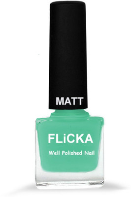 

FLiCKA Nail Paint Matt Bright Green Shade 27