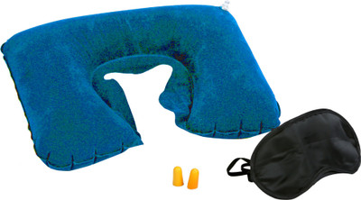 

Lavelle Lifestyle Travel Freak Smart Travel Essentials Neck Pillow & Eye Shade(Multicolor), Black;light blue