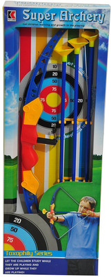 

ElectroBot ElectroBot-SAFE ARCHERY TOY FOR KIDS Super Archery Bow and Arrow Toy Set with Target Outdoor Garden Fun game Hunting Series with 3 Arrows, Target and Quiver for children and return gift(Multicolor)