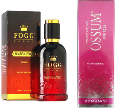 

Fogg BEAUTIFUL SECRET PERFUME 90ML + OSSUM ROMANCE Perfume - 115 ml(For Women)