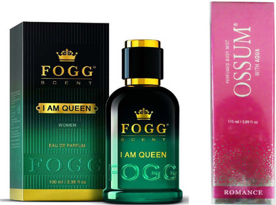 

Fogg I AM QUEEN 90 ML+ OSSUM ROMANCE Perfume - 115 ml(For Women)