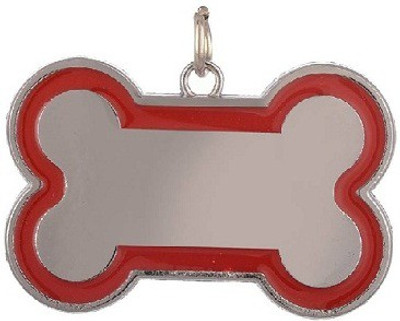 

Jeewan Dog tag/pet tag/photo frame/puppy name plate Plain Dog Collar Charm(Red, Blue, Pink, Green, Purple, Bone)