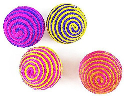 

Pets Empire 2 Pack Durable Dog Cat Playing Games Cute Toys Pet Rope Ball(Color May Vary) Silk Ball For Cat