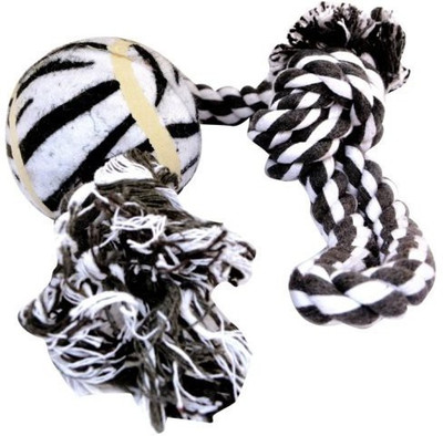 

Pets Empire 18" Inch Rope Tug Toy with a Hard Tennis Ball Dog Chew Toy(Color May Vary) Cotton Chew Toy For Dog