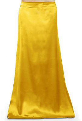 PKYC AM-YellowSP40 Satin Blend Petticoat(Large)