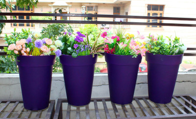 

Wonderland 32cms tall PP / PVC / High grade plastic pot Plant Container Set(Plastic)