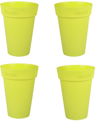 

Wonderland 32 cms tall Round Pack of 4 Plant Container Set(Pack of 4, Plastic)