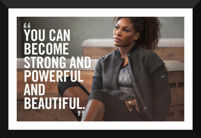 

Spirit Of Sports - Tennis Poster - Serena Williams Poster - Legend Of Tennis - Premium Quality Framed Poster Paper Print(17 inch X 12 inch, Framed Poster)